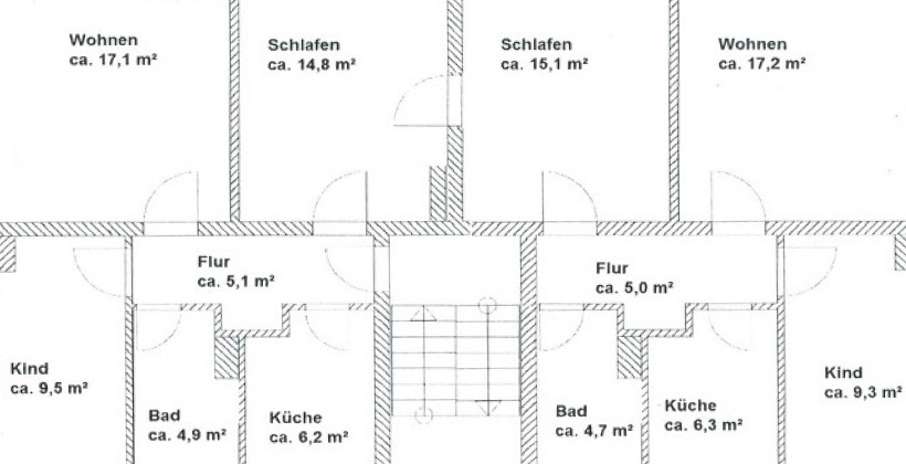 Wohnungszusammenlegung – ‚An der Kippe 16‘